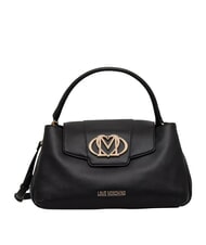 LOVE MOSCHINO OVAL FRIEZE Geantă de m&acirc;nă, cu curea de umăr negru - Genți femei - 1