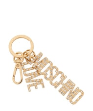 LOVE MOSCHINO LOGO Breloc cu aplicații de bijuterii aur - Portchei - 1