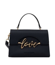LOVE MOSCHINO ITALICS LOVE Geantă de m&acirc;nă, cu curea de umăr negru - Genți femei - 1