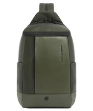PIQUADRO W145 Rucsac cu un singur umăr și suport pentru iPad de 11" VERDE - Rucsacuri pentru școală și timp liber - 1
