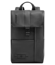 PIQUADRO RUSSEL Rucsac pentru laptop de 14" cu clapă negru - Rucsacuri pentru școală și timp liber - 1