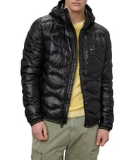 BLAUER WAVE Jachetă scurtă matlasată din puf negru - Jachete pentru bărbați - 1
