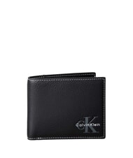 CALVIN KLEIN BOLD PEBBLE Portofel din piele pe negru - Portofele bărbați - 1