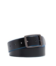 PIQUADRO BLUE SQUARE Curea din piele cu două fețe negru/maro &icirc;nchis - Curele - 1