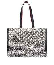 TOMMY HILFIGER TH JACQUARD Geantă de umăr albastru spațial - Genți femei - 1