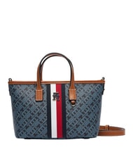 TOMMY HILFIGER TH MONOPLAY Geantă de m&acirc;nă cu curea de umăr albastru spațial - Genți femei - 1