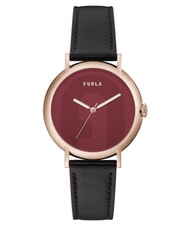 FURLA EASY SHAPE Ceas de modă negru/rosu - Ceasuri - 1