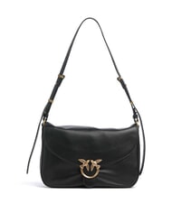 PINKO LOVE SATCHEL Geantă de umăr aur negru-vechi - Genți femei - 1