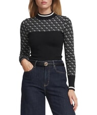 GUESS MOCK NECK AUBREY 4G Pulover slim fit - Pulovere pentru femei