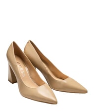 GUESS BARCHIE Pantofi cu toc &icirc;nalt din piele BEIGE - Pantofi femei - 1