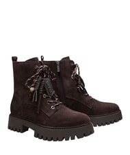 GUESS FIZZLE Ghete din piele pentru gleznă maro - Pantofi femei - 1
