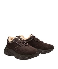 GUESS MICOLA3 Adidași din piele maro - Pantofi femei - 1