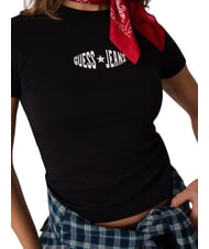 GUESS JEANS PRINT SLIM Tricou slim fit cu m&acirc;necă scurtă jetbla - tricou - 1