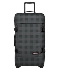 EASTPAK TRANVERZ M Troller mediu gri &icirc;n carouri - Trolere semirigide - 1