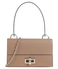 FURLA AMELIA Geantă de umăr din piele, cu curea de umăr caramel - Genți femei - 1