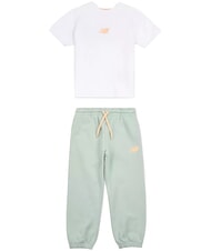 NEW BALANCE FLORAL LOGO Set tricou + pantaloni de trening alb strălucitor - Treninguri pentru copii - 1