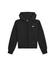 NEW BALANCE CROPPED FT Hanorac cu fermoar complet și glugă caviar nb - Hanorac pentru bebeluși - 1
