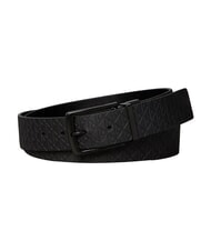 CALVIN KLEIN PIN BUCKLE Curea de piele negru/negru mat - Curele - 1