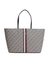 TOMMY HILFIGER TH JACQUARD Geantă de umăr albastru spațial - Genți femei - 1