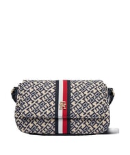 TOMMY HILFIGER TH JACQUARD Geantă de umăr albastru spațial - Genți femei - 1