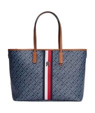 TOMMY HILFIGER TH MONOPLAY Geantă de m&acirc;nă, cu curea de umăr albastru spațial - Genți femei - 1