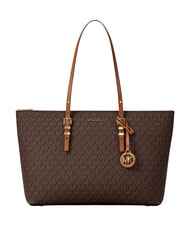 MICHAEL KORS QUINN Genți de umăr, cu m&acirc;ner dublu brun/ghindă - Genți femei - 1