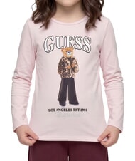 GUESS KIDS Tricou cu m&acirc;necă lungă liliac romantic - Tricou copil - 1