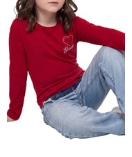 GUESS KIDS Tricou cu m&acirc;necă lungă suc de sfeclă roșie - Tricou copil - 1