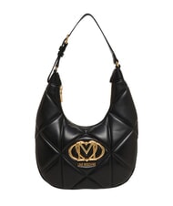 LOVE MOSCHINO EMBOSSED Q Geantă de umăr negru - Genți femei - 1