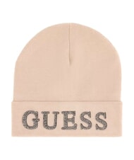GUESS KNITTED Căciulă beanie cu logo și strasuri STONE - Căciuli - 1