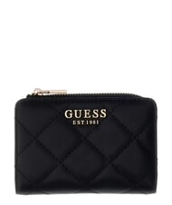 GUESS JULIET Suport pentru carduri cu portofel pentru monede BLACK - Portofele femei - 1