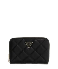 GUESS JULIET Portofel mediu cu fermoar BLACK - Portofele femei - 1