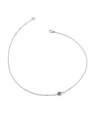 GUESS TINY PEARLY Colier cu pandantiv central cu logo G SILVER - Lănțișoare - 1