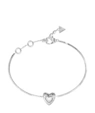 GUESS BELOVED Brățară, pandantiv &icirc;n formă de inimă SILVER - Brățări - 1