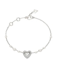 GUESS BELOVED Brățară cu talismane &icirc;n formă de inimă SILVER - Brățări - 1