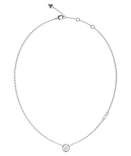 GUESS STYLISH GUESS Colier, formă de monedă cu logo SILVER - Lănțișoare - 1