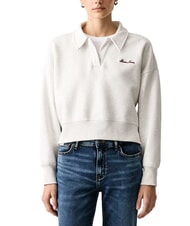 GUESS JEANS SCRIPT EMBRO NOTCH Hanorac cu guler - Hanorace pentru femei