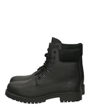 TIMBERLAND 25 Ghete din piele cu șireturi negru plin de cereale - Pantofi bărbați - 1