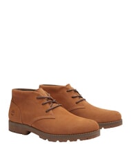 TIMBERLAND BRITTON SQUARE Ghete joase cu șireturi din piele piele &icirc;ntoarsă ruginie - Pantofi bărbați - 1