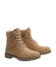 TIMBERLAND PREMIUM Ghete din piele cu șireturi bej mediu - Pantofi femei - 1