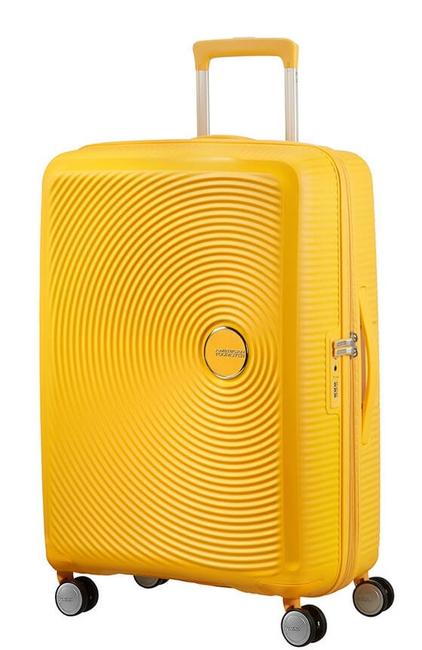AMERICAN TOURISTER SOUNDBOX SPINNER Troller mediu, extensibil goldenyellow - Trolere rigide