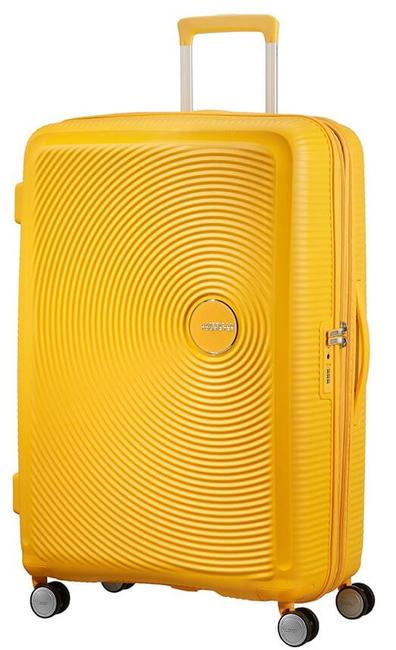 AMERICAN TOURISTER Troler Linia SOUNDBOX, dimensiuni mari, extensibilă goldenyellow - Trolere rigide