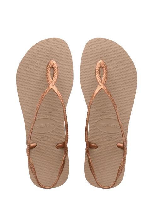 HAVAIANAS Flip-flops LUNA Rosegold - Pantofi femei