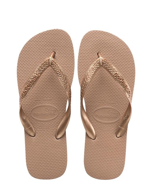 HAVAIANAS Haltere TOP TIRAS rose / aur - Pantofi femei