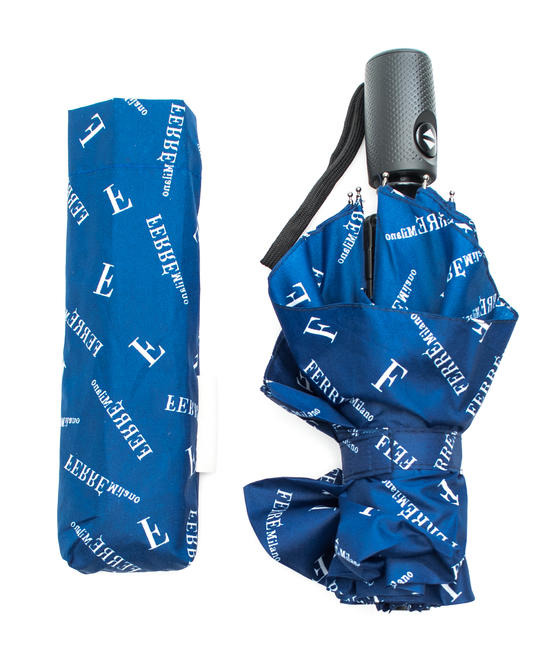 FERRÈ umbrelă Cu butonul de deschidere / închidere automată albastru - Umbrele