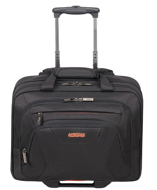 AMERICAN TOURISTER Trolley Pilot LA MUNCĂ, tabletă și computer 15,6 " BLACK / ORANGE - Troler pilot - Cumpără online!