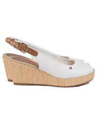TOMMY HILFIGER TOMMY HILFIGHER Elba Sandale cu fustă fildeș - Pantofi femei - 1
