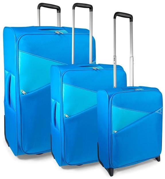 MODO BY RONCATO MODUL Set de troller THUNDER: bagaj de mână + mediu + mare Albastru deschis - Set trolere