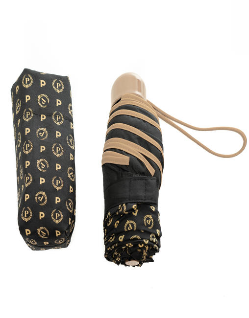 POLLINI  PATRIMONIU CLASIC Umbrelă pliantă Negru / Crem - Umbrele