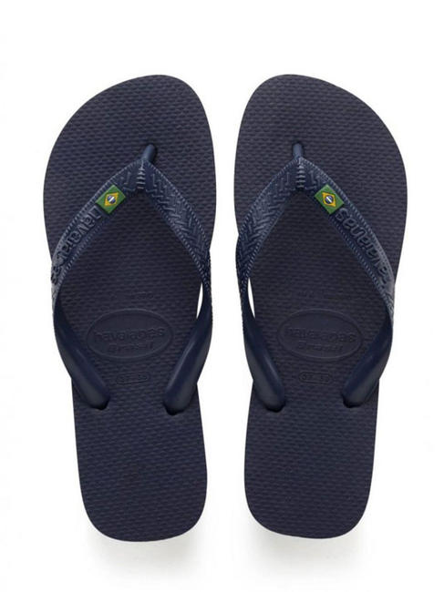 HAVAIANAS  BRASIL LOGO Flip flops navyblu - Pantofi unisex